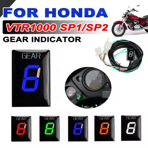 For Honda VTR1000 VTR 1000 SP1 SP2 2000-2006 VTR1000F 1997-2005 Motorcycle Accessories 1-6 Gear Disp