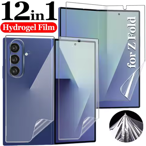 12in1 Hydrogel Film for Samsung Galaxy ZFold 7 6 HD Soft Front Back Inner Screen Protectorfor Samsun