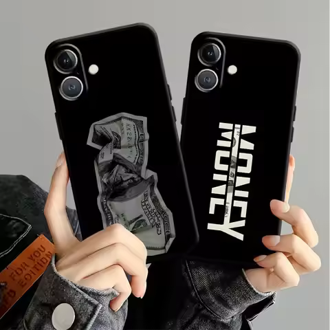 Case for iPhone XS Max 7 8 15 16 14 Plus XR 13 12 11 17 Pro Max 17Air Black Soft Phone Cover Dollar 