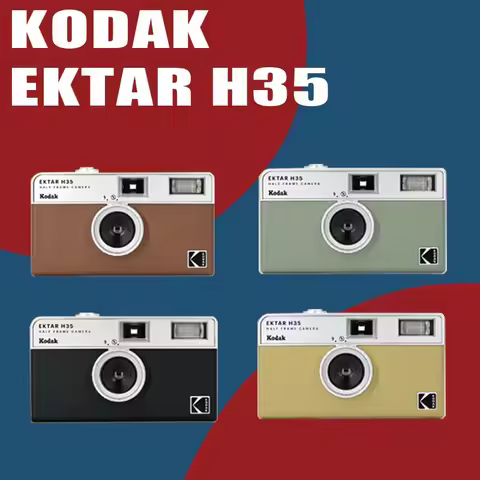 KODAK EKTAR H35/H35N Half Frame Camera 35mm Film Camera Reusable Film Camera With Flash Light Gift