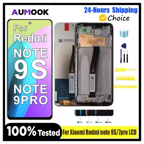 Display for Xiaomi Redmi Note 9 Pro LCD M2003J6B2G Touch Screen Digitizer Assembly Replacement for R