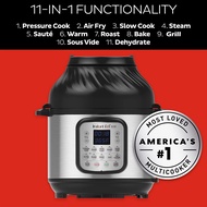 หม้อแรงดันอเนกประสงค์และหม้ออบลมร้อนในเครื่องเดียว Instant Pot Duo Crisp + Air Fryer 6 or 8Qt Multicooker 11-in-1 Imported from UK ใช้ไฟไทย #1 Best Seller in USA มีถึง 11 โหมด 220V-240V