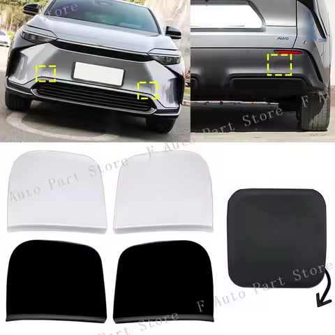 For Toyota BZ4X 2022 2023 2024 Front Rear Bumper Tow Hook Cover Trailer Eye Cap Lid