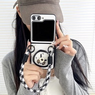 Ốp Lưng Snoopy Đồng Hồ Kèm Phụ Kiện Samsung Z FLIP 6 / Z FLIP 5 - BUM STORE GALAXY CASE