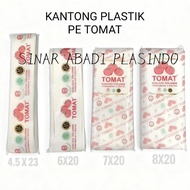PE Plastic Bag Size 9X2 - 4.5X23, Tomato Plastic Bag/ Clear Plastic Ice Plastic