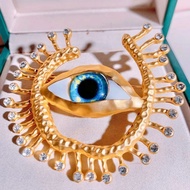 Turkish Blue Eyes Brooch Devil's Eyes Retro Eyes High-End Brooch/Beads 6.11