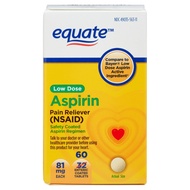 [AMERICAN PRODUCT] Equate Safety Coated Low Dose Aspirin 81mg Tablets