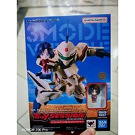 Bandai Namco Big West Tiny Session Action Figure - YF-19 (Isamu Dyson machine) with Myung Fan Loon "