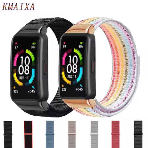 Nylon Strap For Huawei Band 6/6 Pro huawei band6 Smartwatch Replacement belt correa Breathable Sport