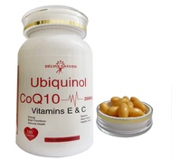 Ubiquinol Coq10 with Vitamin E and Vitamin C: 120 Ubiquinol 200mg Softgels for Men and Women; Ubiqui