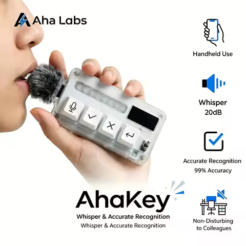 AhaKey-X1 Vibecoding AI Keyboard for Claude Cursor Codex LCD Screen RGB Toggle Switch Voice Recognit