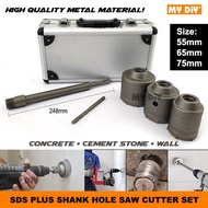 MYDIYHOMEDEPOT - Concrete Hole Saw SDS Plus Shank for Cement Brick Wall Set 55mm 65mm 75mm CONCRETE 