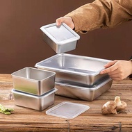 [5PCS] Stainless Steel Food Container Stainless Steel Vegetable Container 304 Food Box