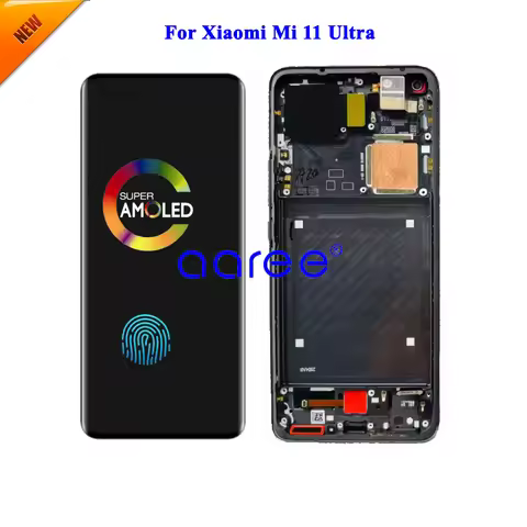 6.81' 120Hz AMOLED Original LCD Screen For Xiaomi Mi 11 Ultra M2102K1G LCD Display LCD Screen Touch 
