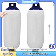 E7G-2PCS Inflatable Boat Fender PVC Boat Anchor Fender Buoy Yacht Fenders UV Protection Ribbed Bumpe