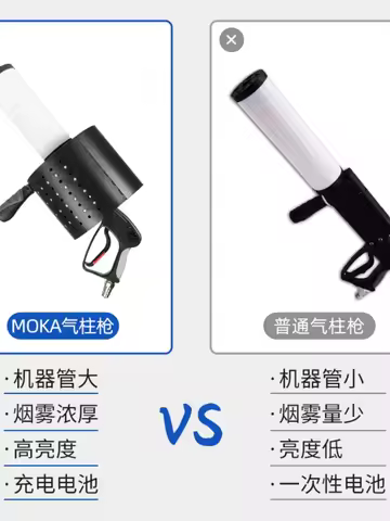 Carbon Dioxide Air Column Gun DJ Gun Stage Interactive Atmosphere Spray Pistol Bar Glowing