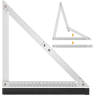[IpvCQZ]Folding Triangle Ruler 24 Inch Framing Square for Carpenter Tools Construction Measurement A