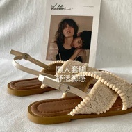 kasut sandal perempuan sandal perempuan bertutup sandal angin petang dongeng bergaya korea wanita mu