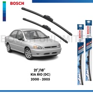 BOSCH CLEAR ADVANTAGE WIPER BLADE SET FOR KIA RIO (DC) 2000-2005 (21/18)