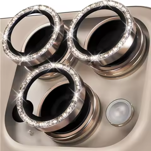 Bling Glitter Metal Ring Tempered Glass Camera Lens Protector for IPhone 16 15 14 13 12 Pro Max Plus