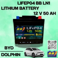 LifePO4 12V 50Ah Lithium Battery For BYD Dophin Car 3-Year Warranty