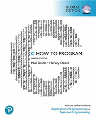 C HOW TO PROGRAM: WITH CASE STUDIES IN APPLICATIONS AND SYSTEMS PROGRAMMING 9/E （G-PIE）  (新品)