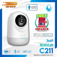 BotsLab C211 Indoor CCTV IP Camera CCTV 3MP 2K 360 Degree