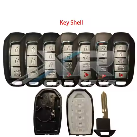 3/4/5Buttons Remote Case Cover For Infiniti Q50 Q60 QX60 QX50 QX55 2019-2022 Smart Car Auto Smart Ke