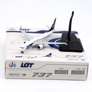 Ready Stock Airplane 1: 400 JC Wings Alloy Airliner Model Polish Airlines Boeing B737-8max SP-LVB