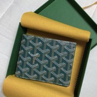 Goyard wallet green （brand new)