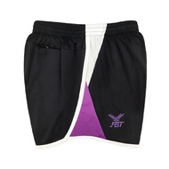 FBT Shorts Back Zip Pocket #SA2019 (Black/Plum/White)