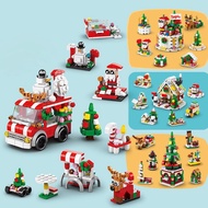 Christmas Building Blocks Toys Christmas Tree Santa Toys Children's Claus Blocks Gifts Building G2j0
