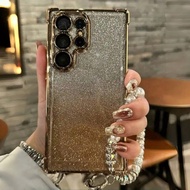 Shiny Glitter Shockproof Phone Case, Gold Color Fashion Phone Case & Accessories Compatible With IPh