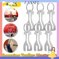 LA Trolley Master Key Token, Detachable Metal Shopping Cart Token, Durable Reusable Coin Holder Subs