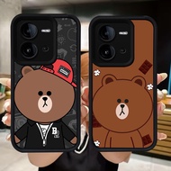Q9 Brown Bears soft Casing for VIVO Y51 Y200 V25E V50 Y33 Y51S Y31 V23 Y53s Y51A V23E Y75 V25 5G V50