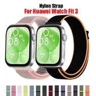 Nylon Braided Loop Bracelet For Huawei Watch Fit 3 Band For Huawei Watch Fit3 Sport Watch Strap Accessories