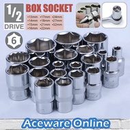 13-32MM 6PT Socket Box Soket Spanar Box Tool Set Spana Socket Wrench Socket Set Sepana Box Set Ratch