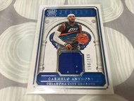 2017-18 Panini Crown Royale Carmelo Anthony 7 Thunder Game Worn Jersey /249 HOF 球衣卡