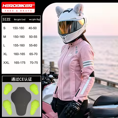 Women Breathable Mesh Moto Riding Jacket Motorcycle Jacket Motorcycle Armor Riding Summer Jacket Pro