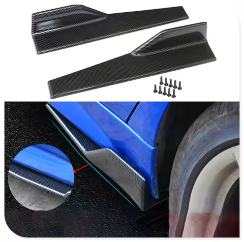 Car Wide Body Side Skirts Splitters Kit Sideskirts Winglet Wings 45cm for MITSUBISHI ASX CITROEN C4
