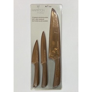 Knife Hampton Forge 3 piece set Titanium Coated