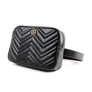 Tas Pria Gucci GG Marmont Belt Bag Black Size 110 Original