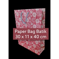 Paper Bag 30x11x40 Batik - Tas Kertas Kemasan Hampers Souvenir 3040
