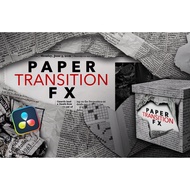 Davinci Resolve PAPER TRANSITION FX