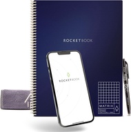Rocketbook Matrix Smart Reusable Graph Notebook - Eco-friendly Digitally Connected Isometric Noteboo