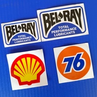 Union 76/Shell/Bel Ray Engine Oil Sticker Motor Car