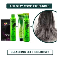 ✗∈☽Ash Gray Complete Bundle! Bremod Hair Color &amp; Hair Bleaching Set