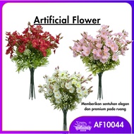 5 HEADS MERCURY FLOWER / ARTIFICIAL FLOWER / BUNGA HIASAN / WEDDING DECORATION / PERIWINKLE FLOWER /