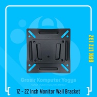 12 - 22 Inch 75 x 75 Pitch Monitor & TV Wall Bracket Bracket