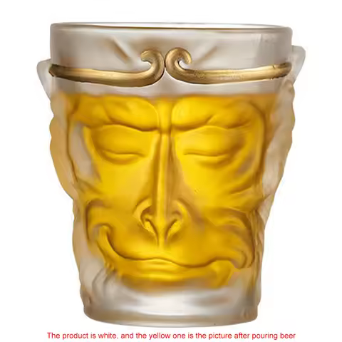 110ml Monkey King Whiskey Glasses Chinese Style Monkey King Whiskey Glass Cup Creative Sun Wukong Ku